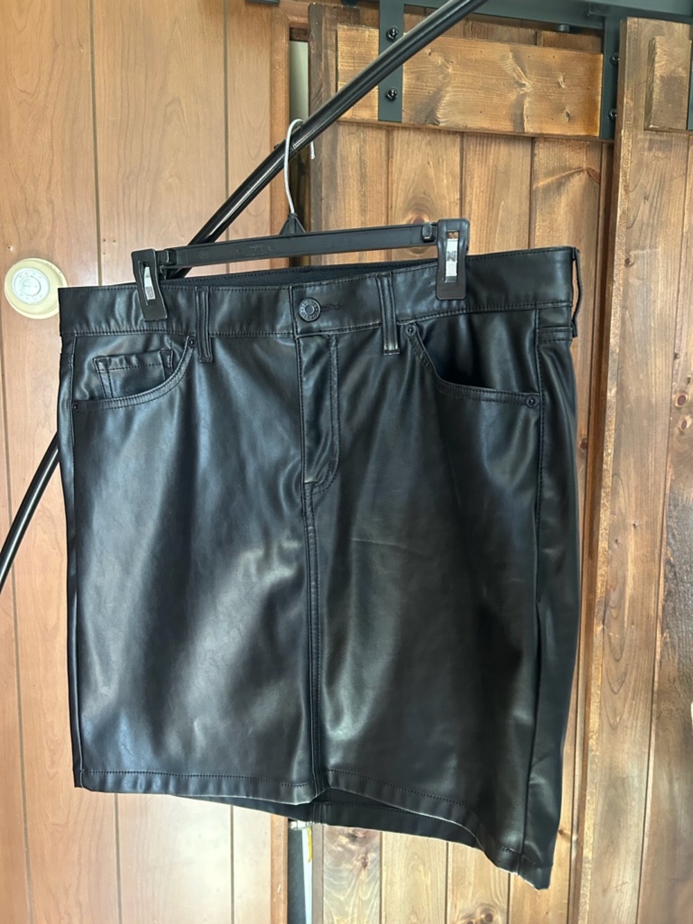 TORRID Black Faux Leather Mini Skirt